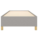 Bed Frame Light Gray 39.4"x74.8" Twin Fabric