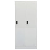 Wardrobe Light Gray 31.5"x19.7"x70.9" Steel