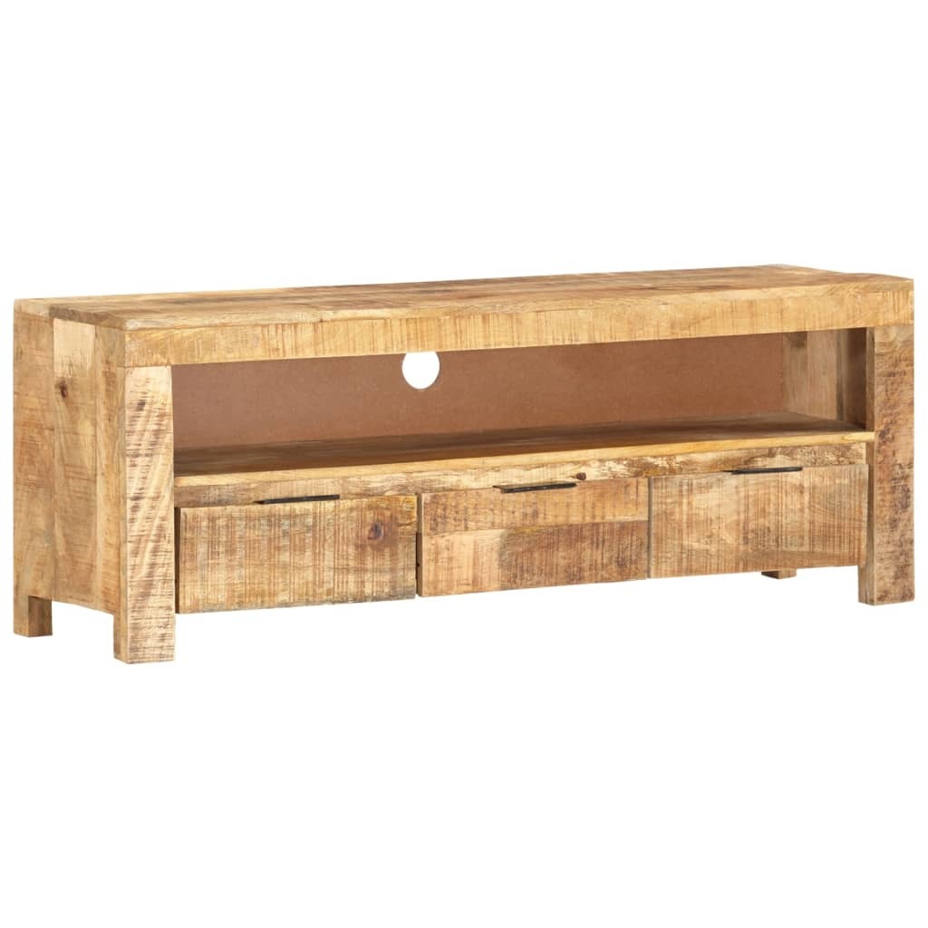 TV Cabinet 43.3"x11.8"x15.7" Rough Mango Wood