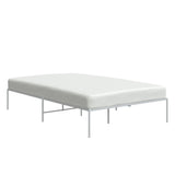 Metal Bed Frame White 53.1"x74.8"