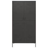 Wardrobe Anthracite 35.4"x19.7"x70.9" Steel