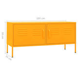 TV Cabinet Mustard Yellow 41.3"x13.8"x19.7" Steel