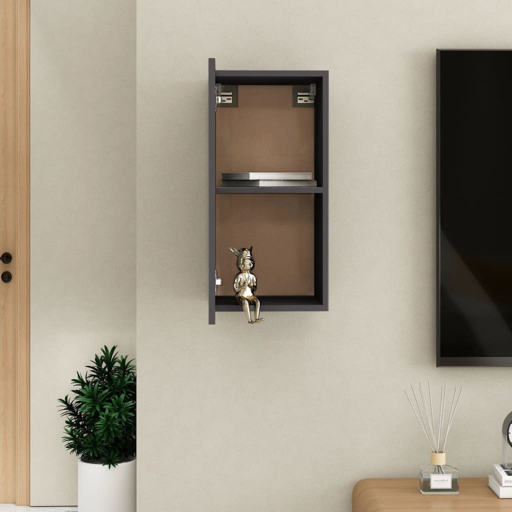 TV Cabinet Gray 12"x11.8"x23.6" Engineered Wood