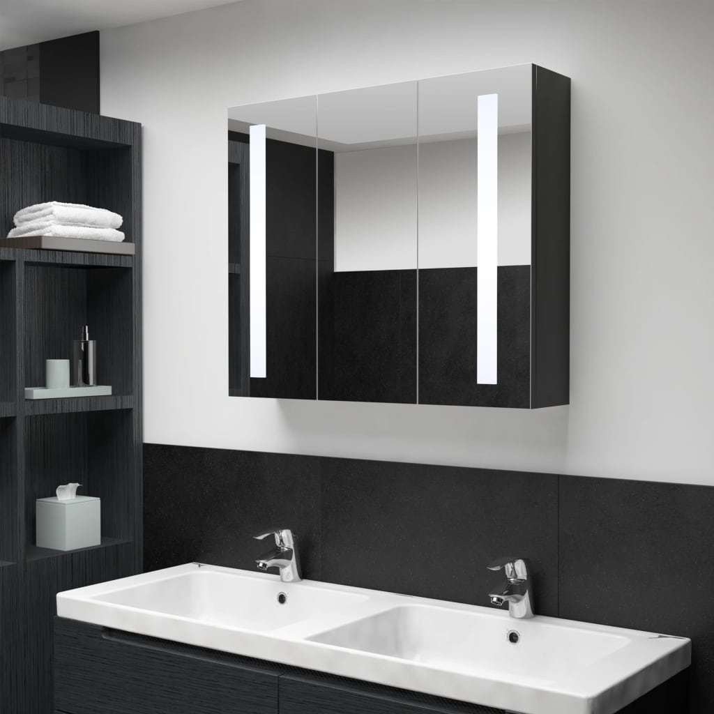 LED Bathroom Mirror Cabinet 35"x5.5"x24.4"