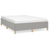 Bed Frame Light Gray 59.8"x79.9" Queen Fabric