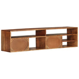 TV Cabinet 55.1"x11.8"x13.8" Solid Acacia Wood