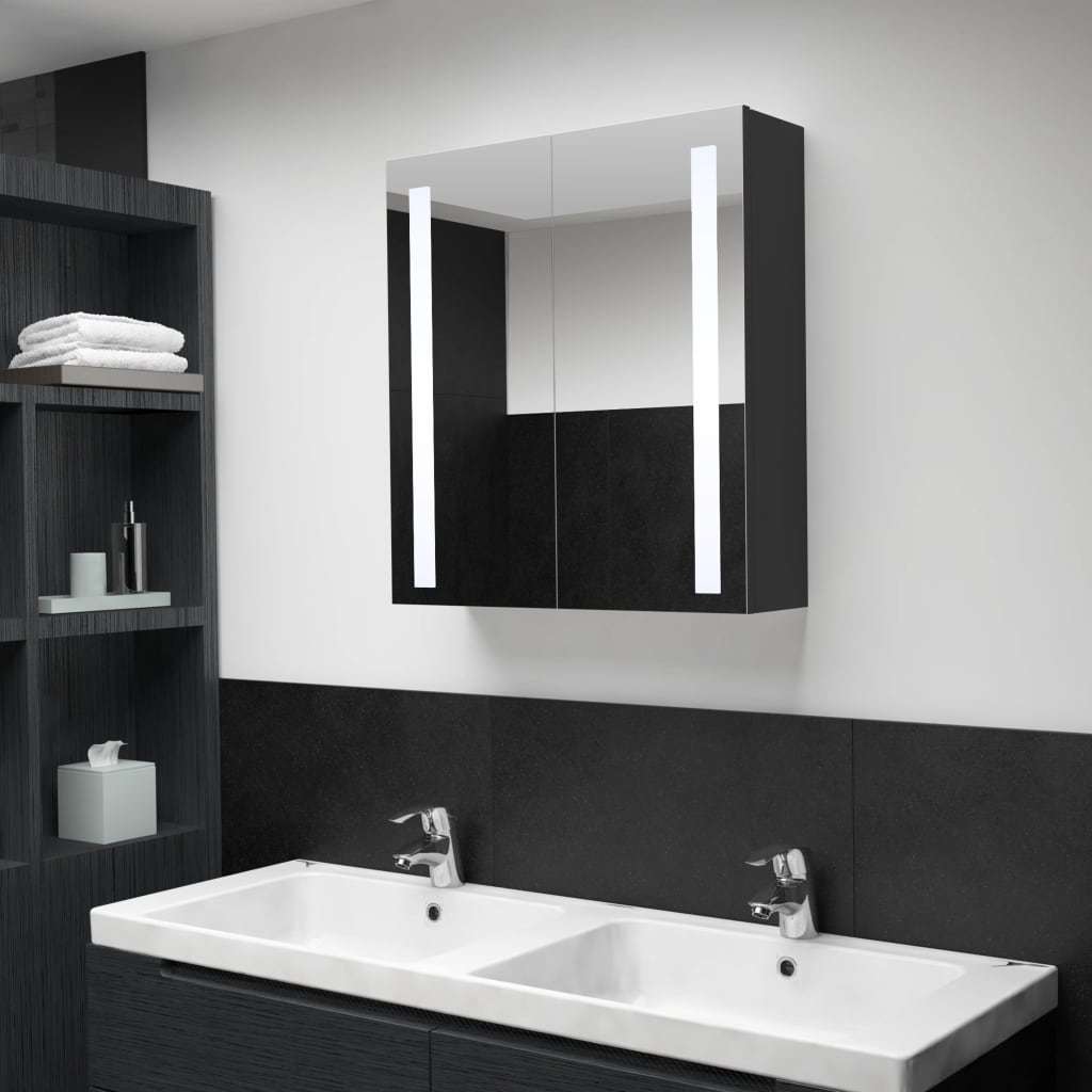 LED Bathroom Mirror Cabinet 24.4"x5.5"x23.6"