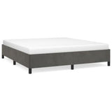 Bed Frame Dark Gray 72"x83.9" California King Velvet