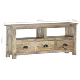 TV Cabinet 43.3"x11.8"x19.7" Solid Mango Wood