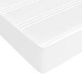Pocket Spring Bed Mattress White 39.4"x79.9"x7.9" Twin XL Faux Leather