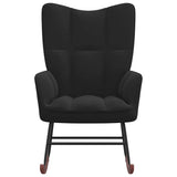 Rocking Chair Black Velvet