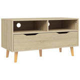 TV Cabinet Sonoma Oak 35.4"x15.7"x19.1" Engineered Wood