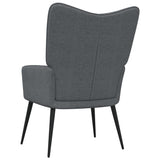 Relaxing Chair Dark Gray Fabric