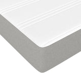 Box Spring Bed with Mattress Light Gray 59.8"x79.9" Queen Fabric