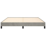 Bed Frame Light Gray 76"x79.9" King Velvet