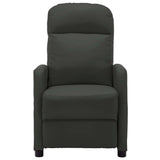 Reclining Chair Anthracite Faux Leather