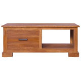 TV Cabinet 35.4"x19.7"x14.6" Solid Teak Wood