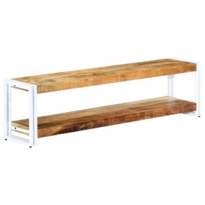 TV Cabinet 59.1"x11.8"x15.7" Solid Mango Wood