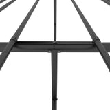 Metal Bed Frame Black 59.1"x78.7"