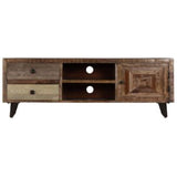 TV Cabinet 46.5"x11.8"x15.7" Solid Mango Wood