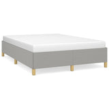 Bed Frame Light Gray 53.9"x74.8" Full Fabric