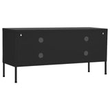 TV Cabinet Black 41.3"x13.8"x19.7" Steel