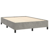 Bed Frame Light Gray 59.8"x79.9" Queen Velvet