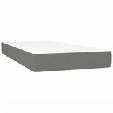 Pocket Spring Bed Mattress Dark Gray 39.4"x74.8"x7.9" Twin Fabric