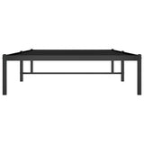 Metal Bed Frame Black 39.4"x74.8"