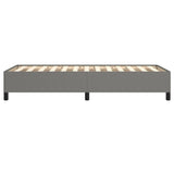 Bed Frame Dark Gray 39.4"x74.8" Twin Fabric