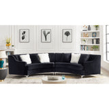 Velvet Curved Oversize Sofa for Living Room