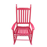 wooden porch rocker chair Red