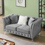 Loveseat Tufted Sofa for Living Room