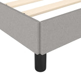 Bed Frame Light Gray 39.4"x74.8" Twin Fabric