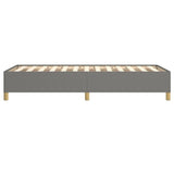 Bed Frame Dark Gray 39.4"x74.8" Twin Fabric