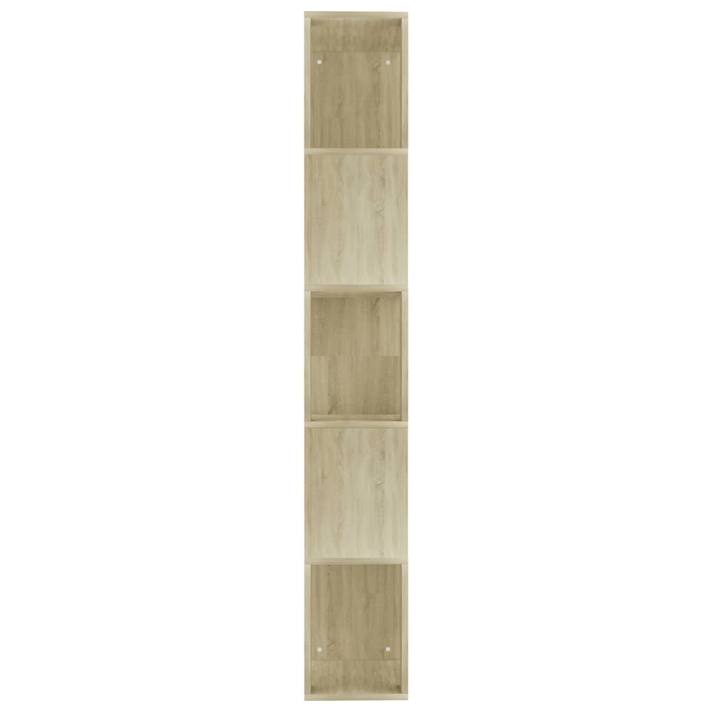 Book Cabinet/Room Divider Sonoma Oak 17.7"x9.4"x62.6" Engineered Wood