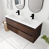 Bathroom Vanity with 4 Soft Close drawers, 48x18