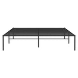 Metal Bed Frame Black 59.1"x78.7"