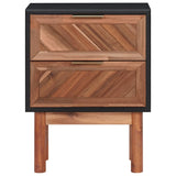 Nightstand 15.7"x11.8"x20.9" Solid Acacia Wood and MDF