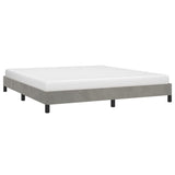 Bed Frame Light Gray 72"x83.9" California King Velvet