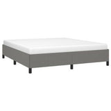 Bed Frame Dark Gray 76"x79.9" King Fabric