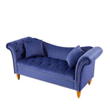 Living Room Sofa Velvet U Shape Backrest with Storage and Storage Space