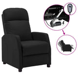 Recliner Black Faux Leather