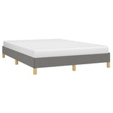 Bed Frame Dark Gray 59.8"x79.9" Queen Fabric