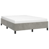 Bed Frame Light Gray 59.8"x79.9" Queen Velvet