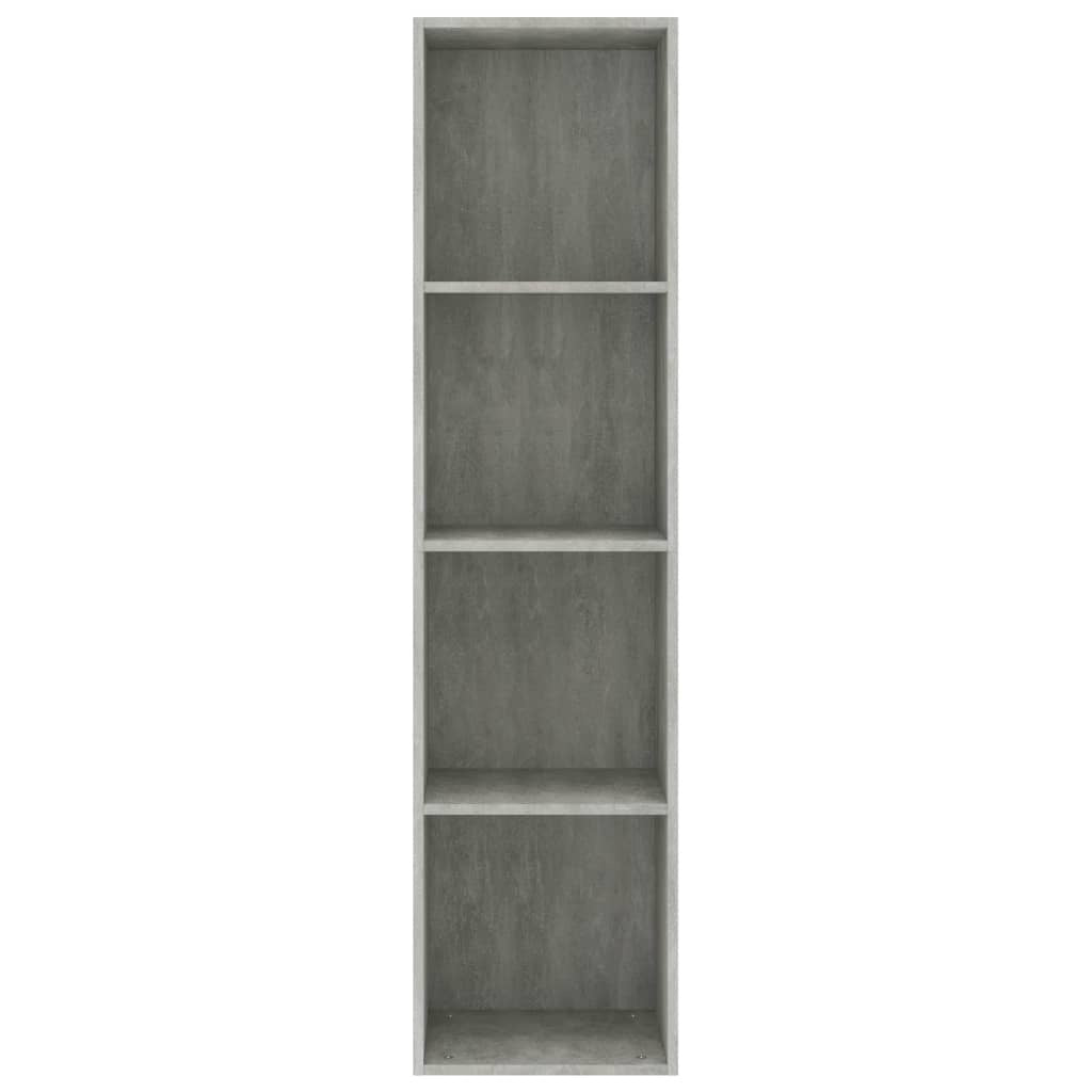 Book Cabinet/TV Cabinet Concrete Gray 14.2"x11.8"x56.3" Engineered Wood