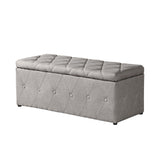 1 Piece Rectangular Storage Ottoman Short velvet with 2 Set Ottomans