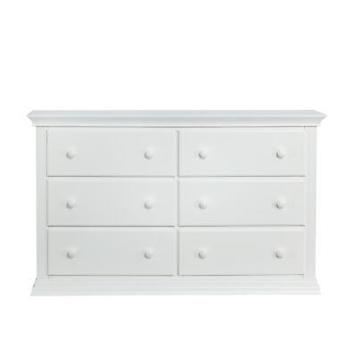 Universal 6 Drawer Dresser White