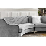 Velvet Curved Oversize Sofa for Living Room