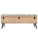 Storage Bench 43.3" Solid Wood Fir